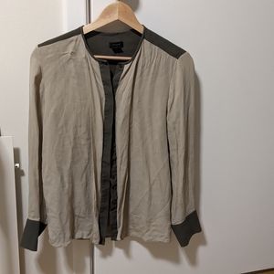 Theory 100% silk button down